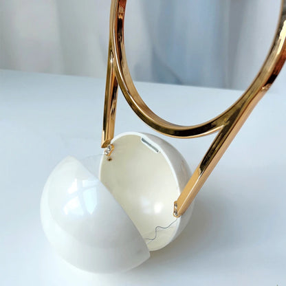 Luxury Pearl Ball Handle Bag with Exaggerated Multi-layer Imitation Pearl Choker Necklace