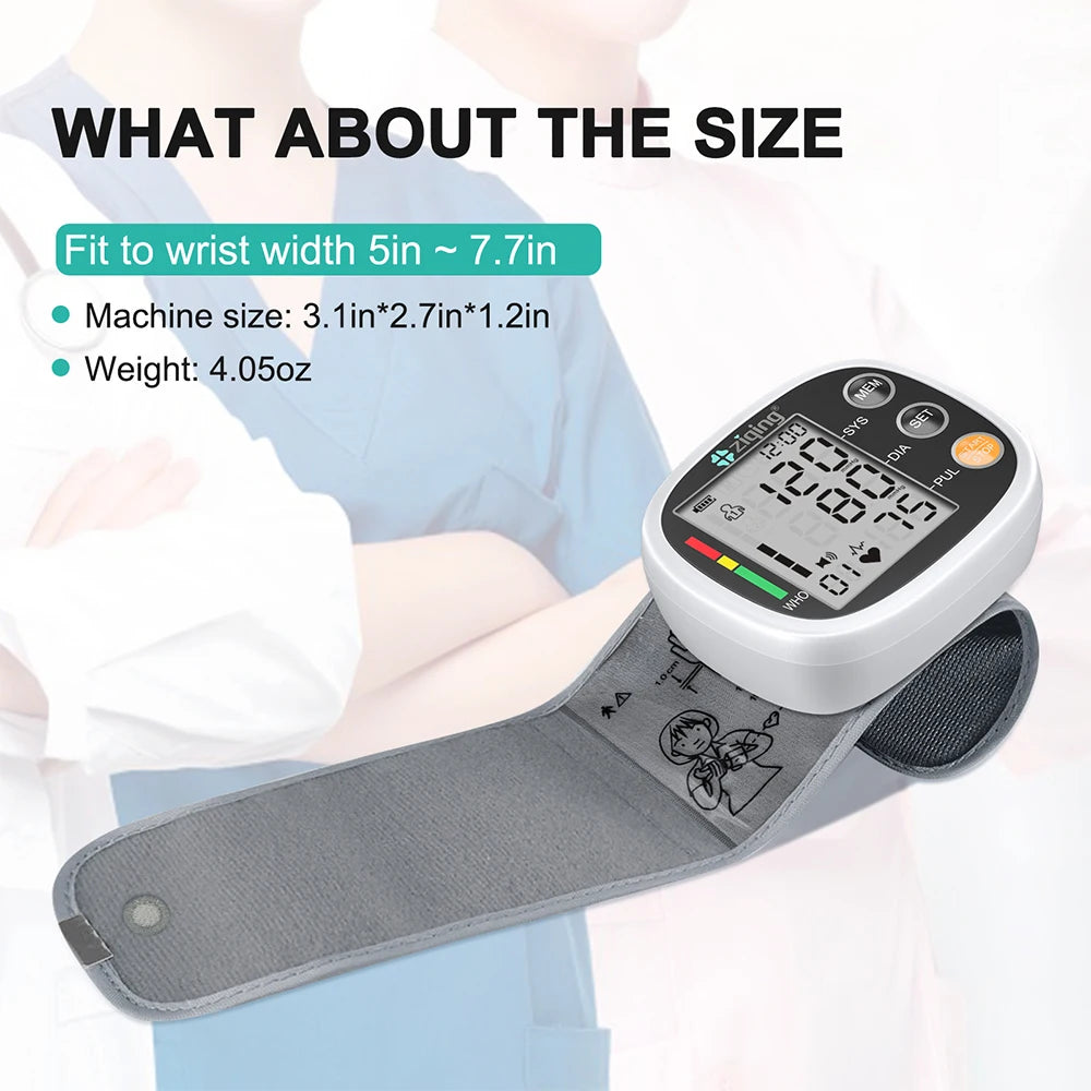 Smart Automatic Blood Pressure Monitor Digital Wrist