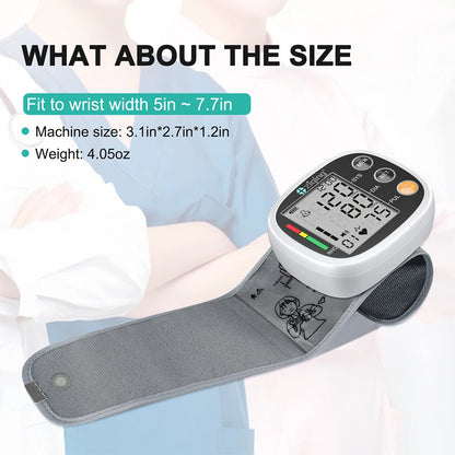 Smart Automatic Blood Pressure Monitor Digital Wrist