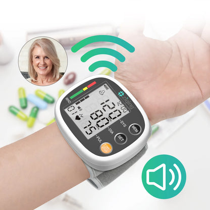 Smart Automatic Blood Pressure Monitor Digital Wrist