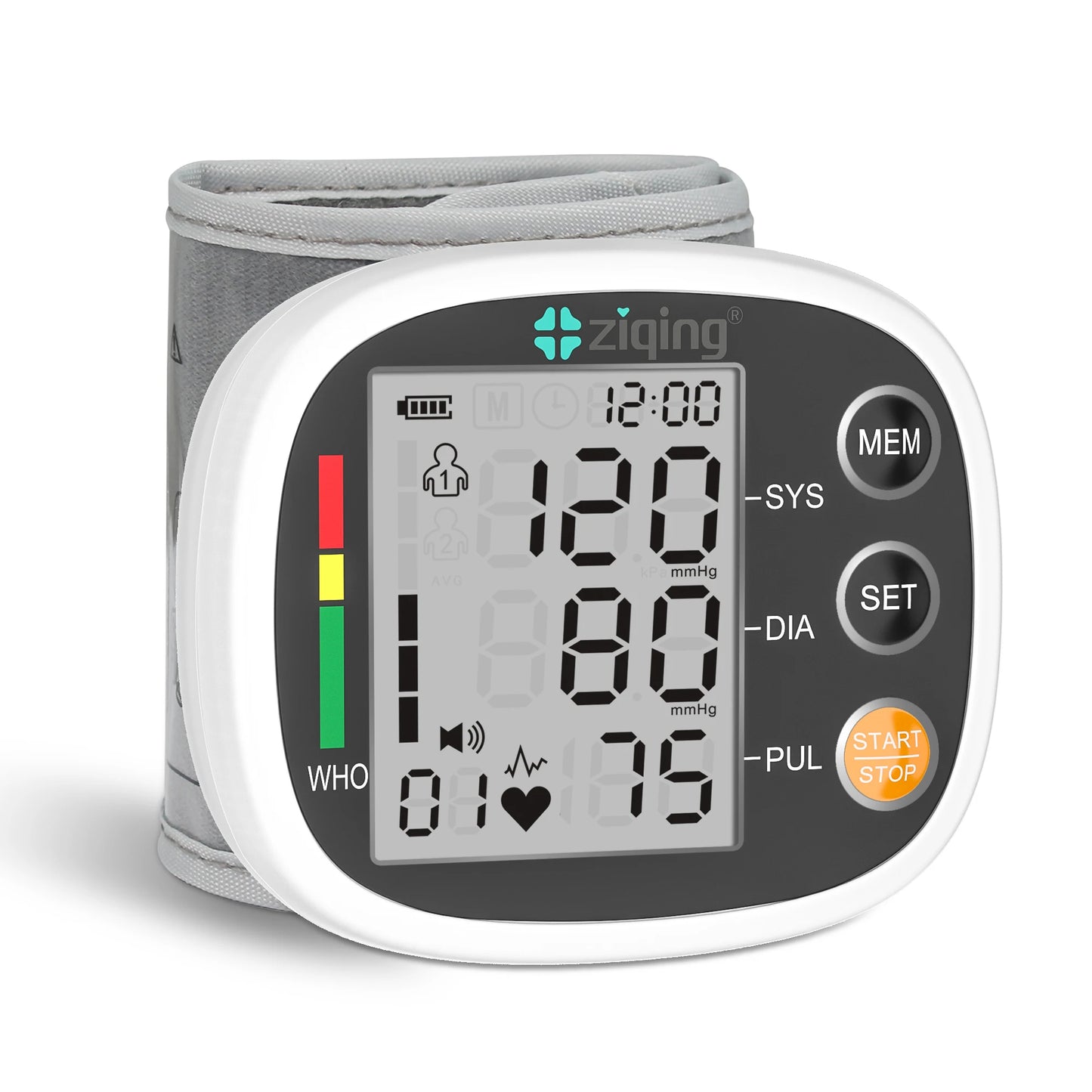Smart Automatic Blood Pressure Monitor Digital Wrist
