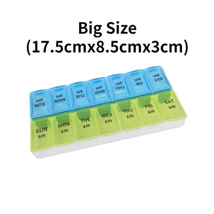New Travel Pill Case Organizer Weekly Portable Am and Pm