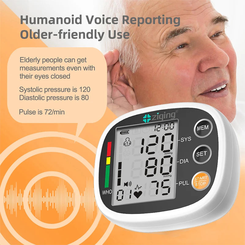 Smart Automatic Blood Pressure Monitor Digital Wrist