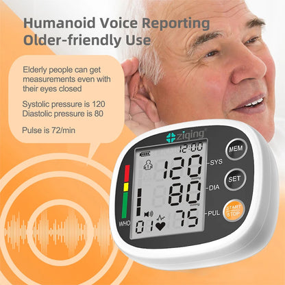 Smart Automatic Blood Pressure Monitor Digital Wrist