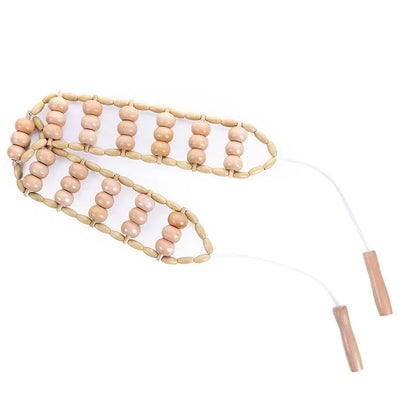 Wood Back Massage Roller Rope Body Shaping Cellulite Massage Tools Self Massage Tools