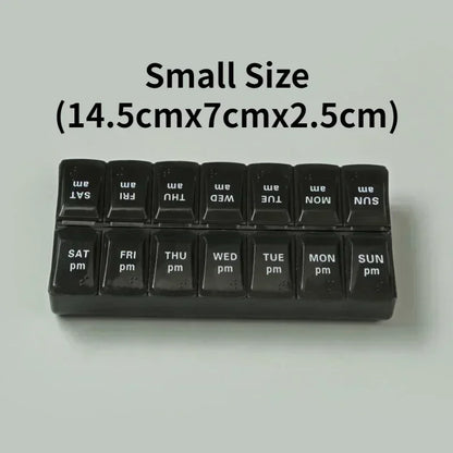 New Travel Pill Case Organizer Weekly Portable Am and Pm
