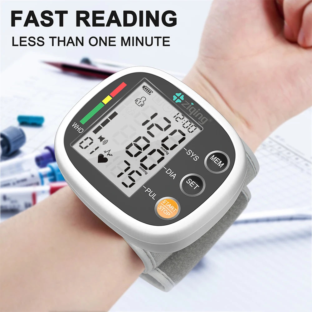 Smart Automatic Blood Pressure Monitor Digital Wrist